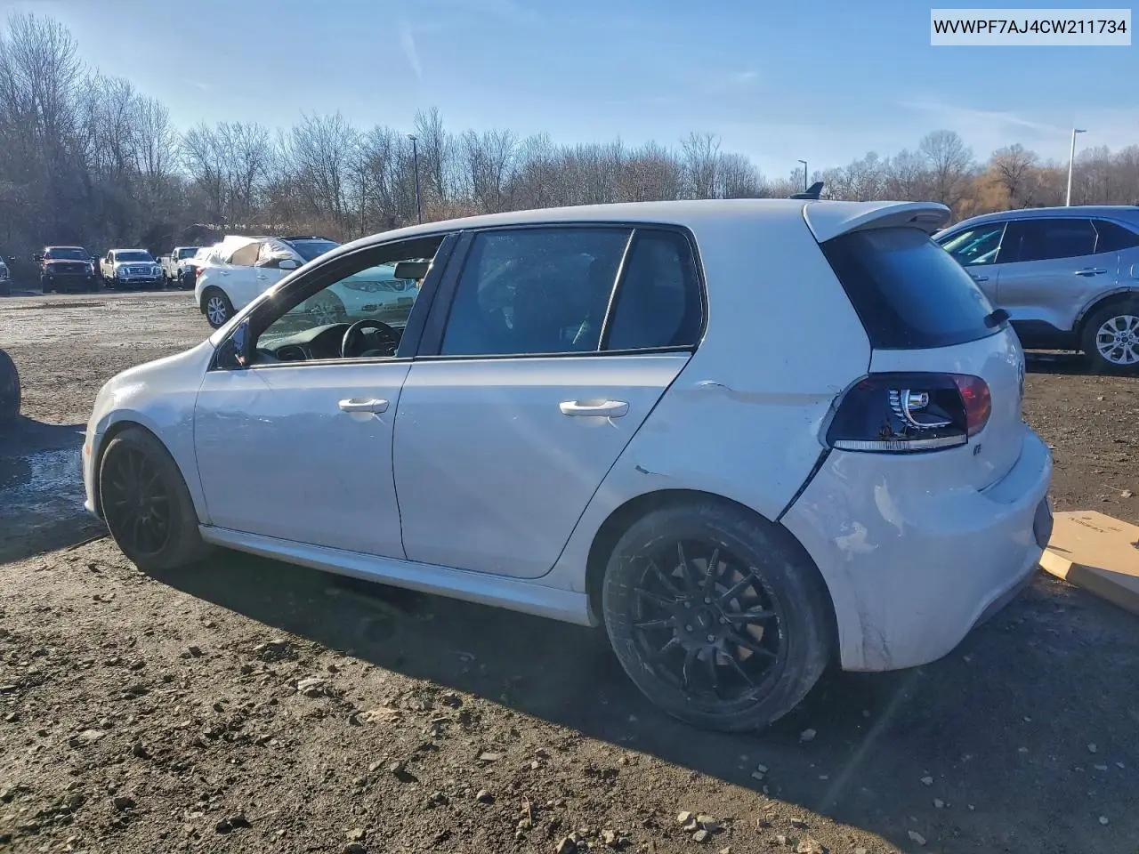 WVWPF7AJ4CW211734 2012 Volkswagen Golf R