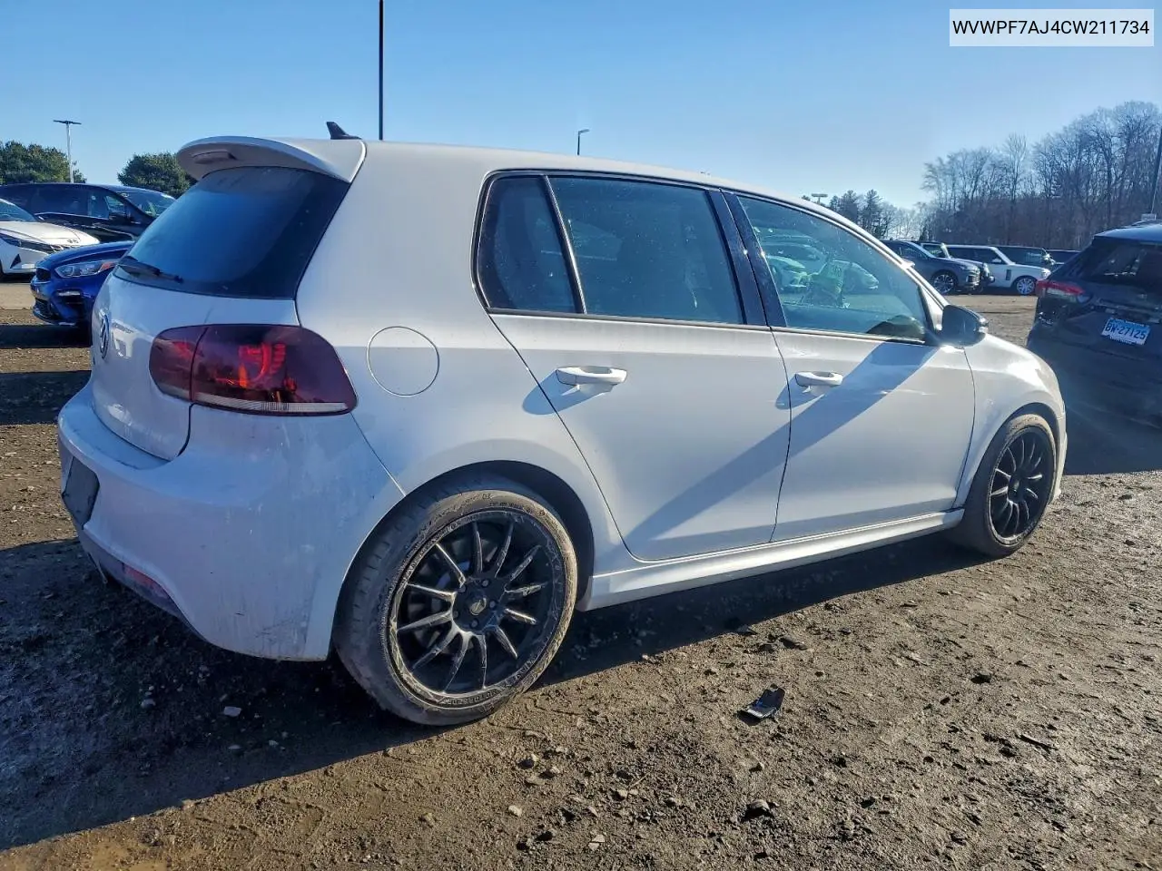 WVWPF7AJ4CW211734 2012 Volkswagen Golf R
