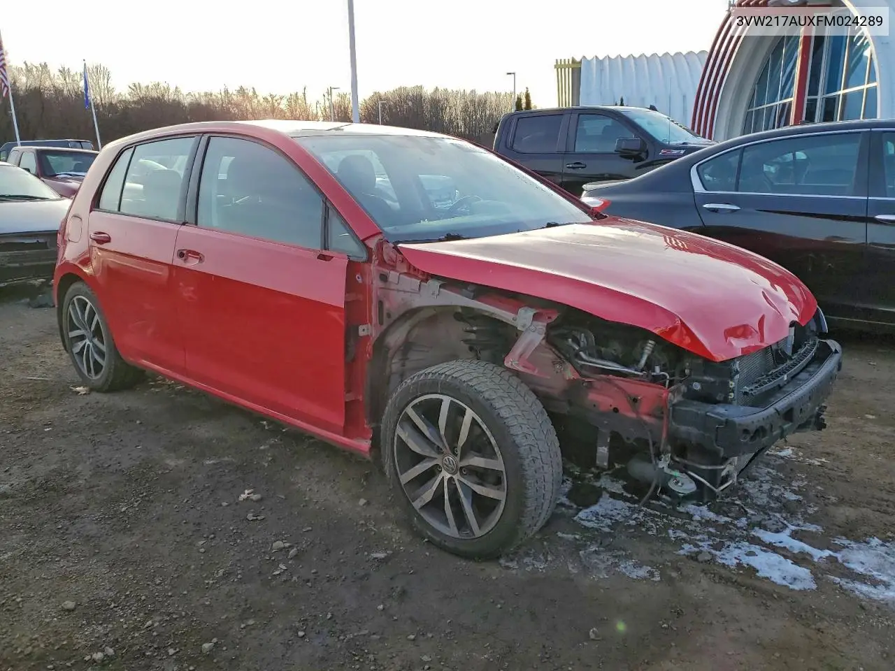 3VW217AUXFM024289 2015 Volkswagen Golf