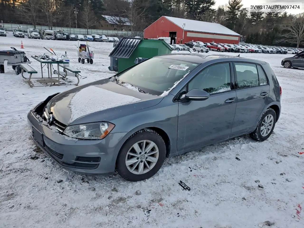 3VW217AU7FM097474 2015 Volkswagen Golf