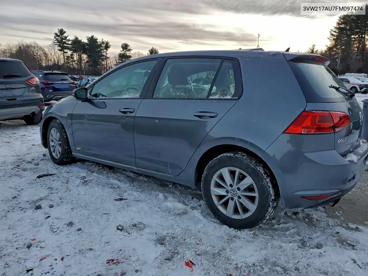 3VW217AU7FM097474 2015 Volkswagen Golf