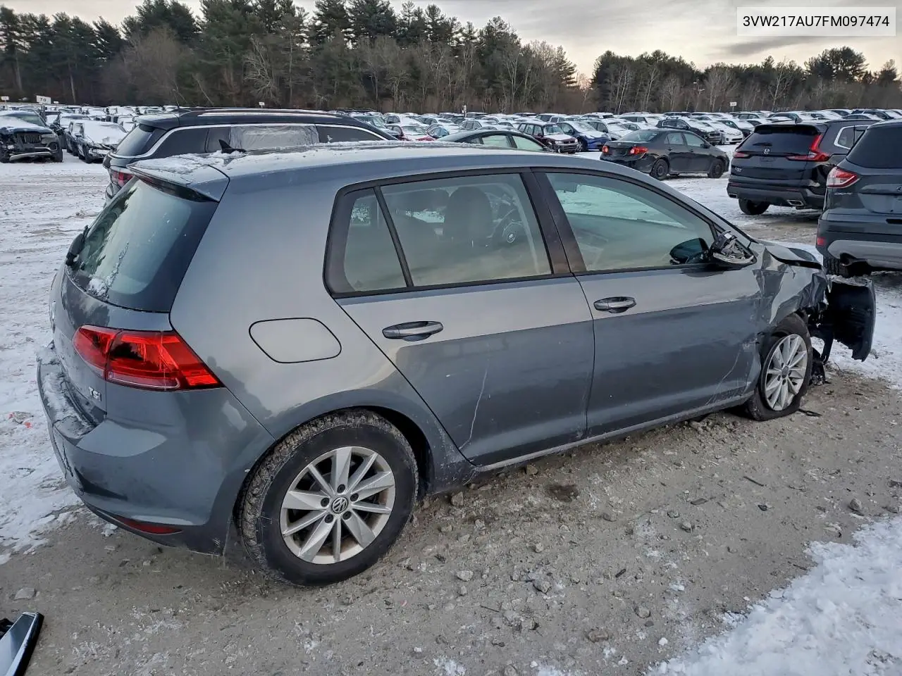3VW217AU7FM097474 2015 Volkswagen Golf