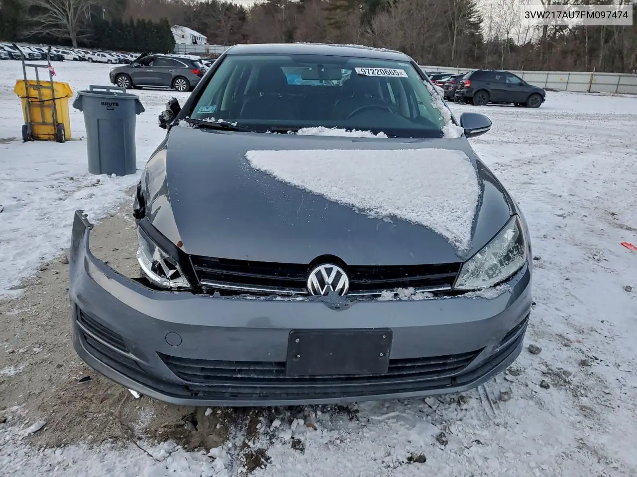 3VW217AU7FM097474 2015 Volkswagen Golf
