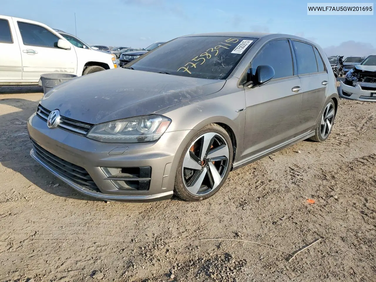 WVWLF7AU5GW201695 2016 Volkswagen Golf R