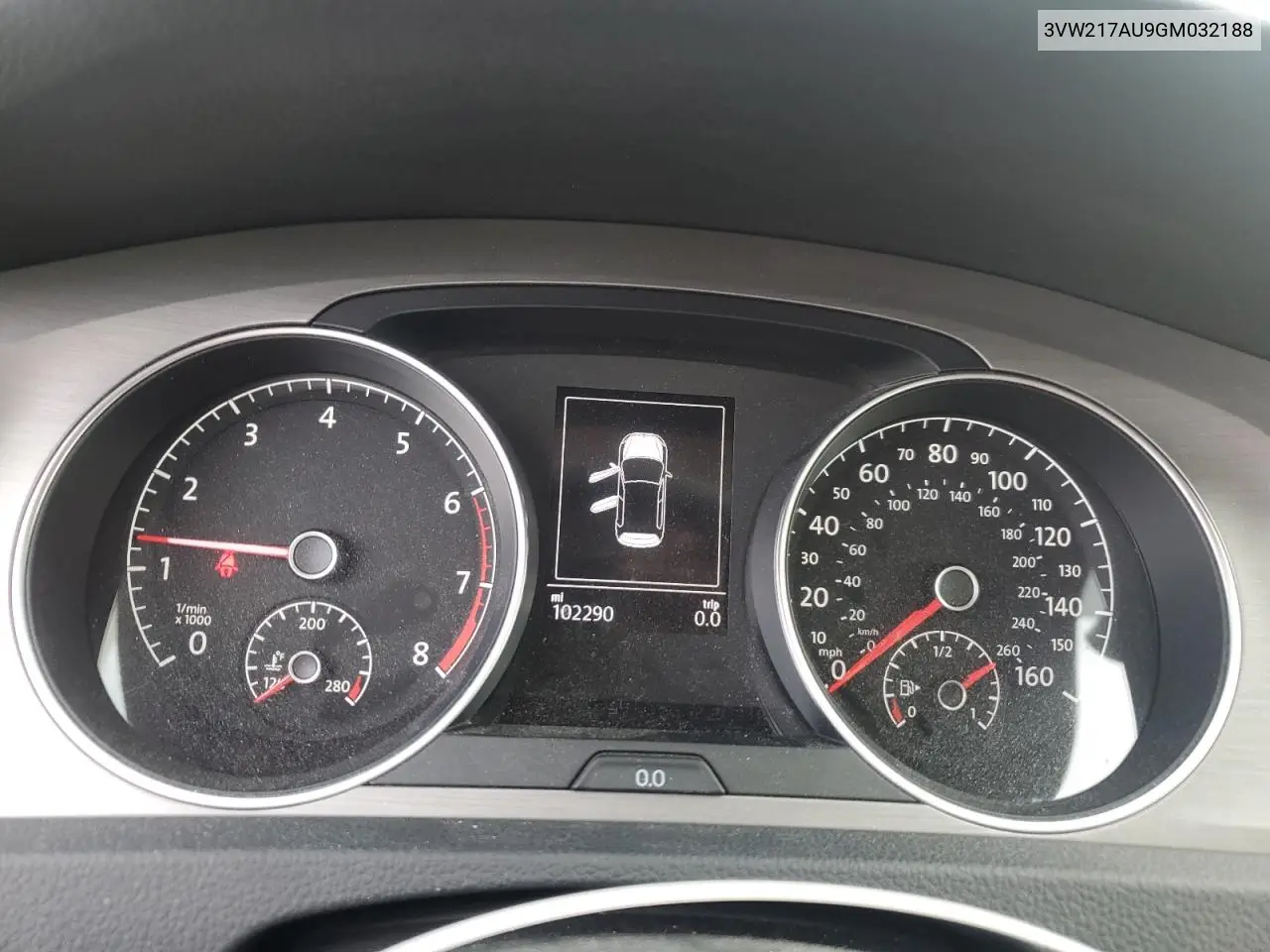 3VW217AU9GM032188 2016 Volkswagen Golf S/Se