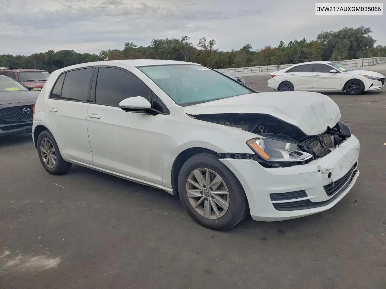 3VW217AUXGM035066 2016 Volkswagen Golf S/Se