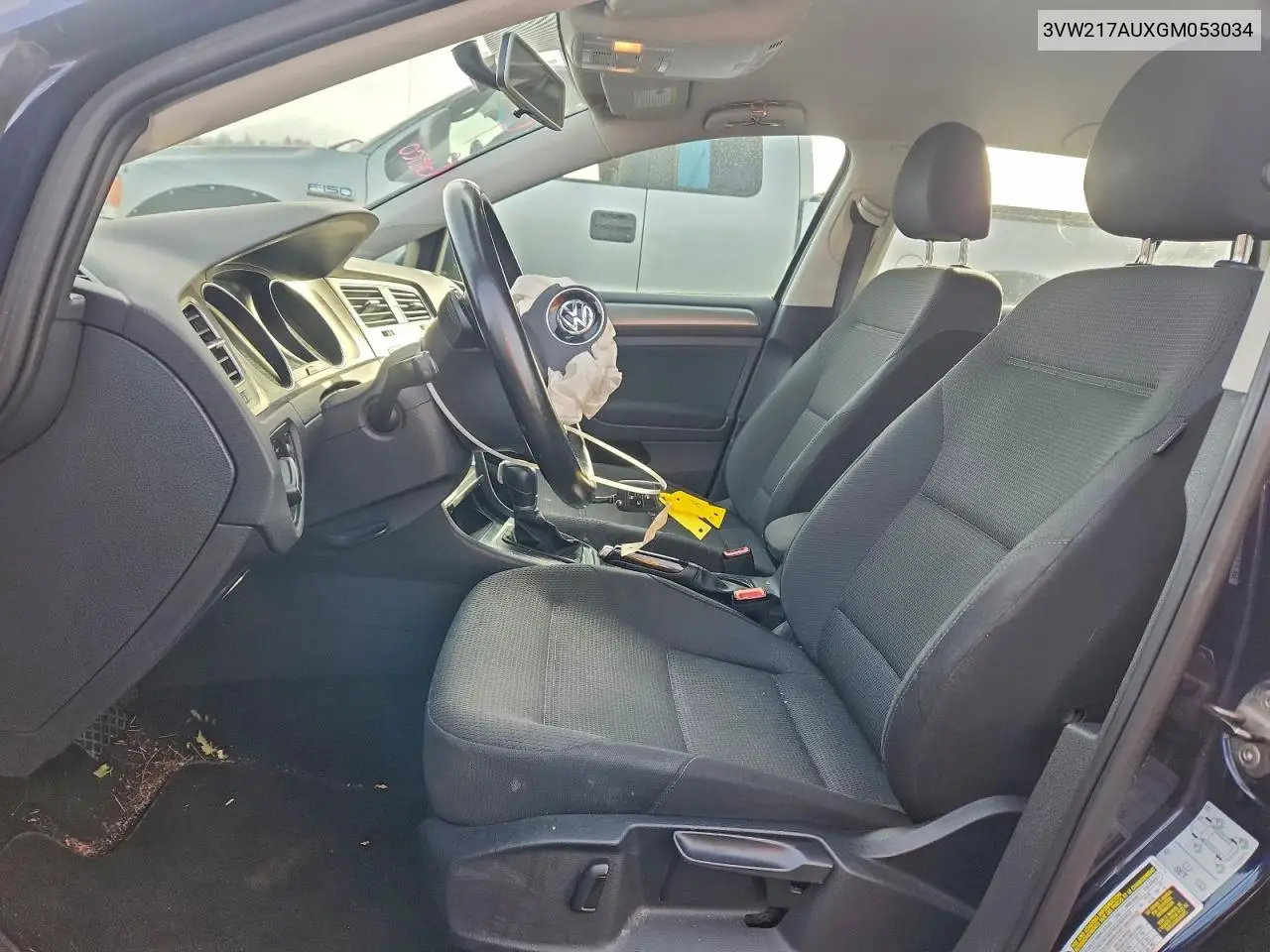 3VW217AUXGM053034 2016 Volkswagen Golf S/Se