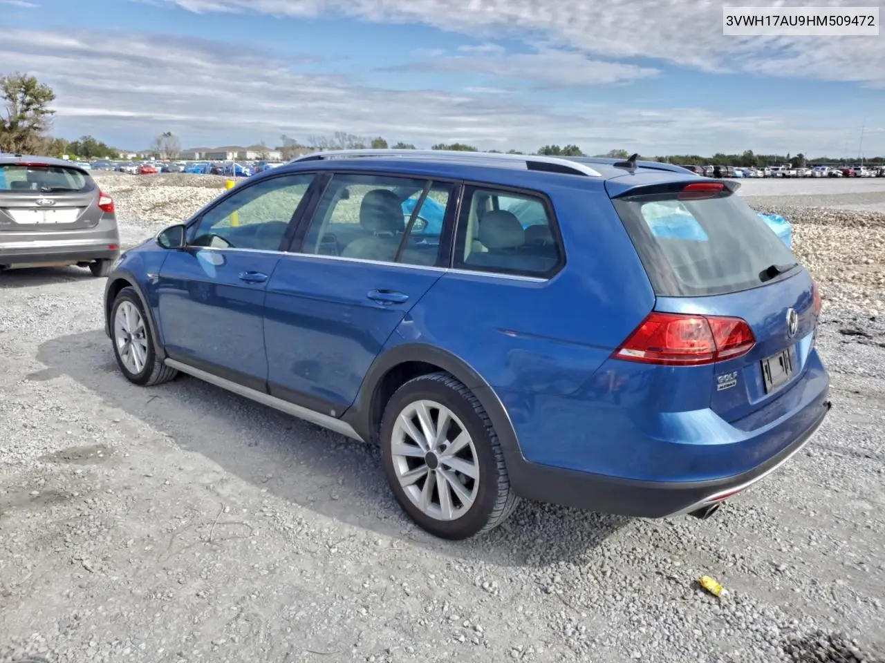 3VWH17AU9HM509472 2017 Volkswagen Golf Alltrack S