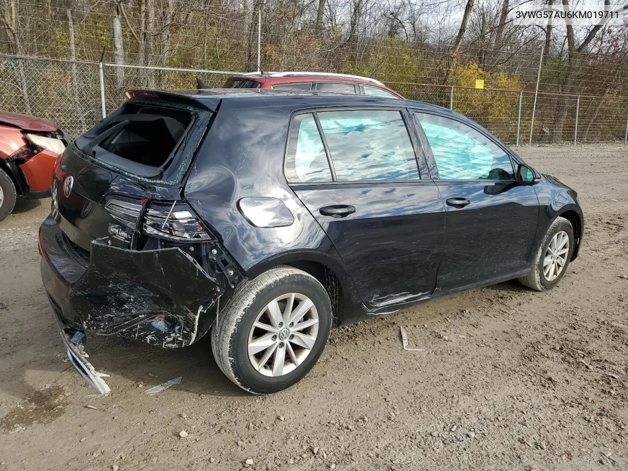 3VWG57AU6KM019711 2019 Volkswagen Golf S