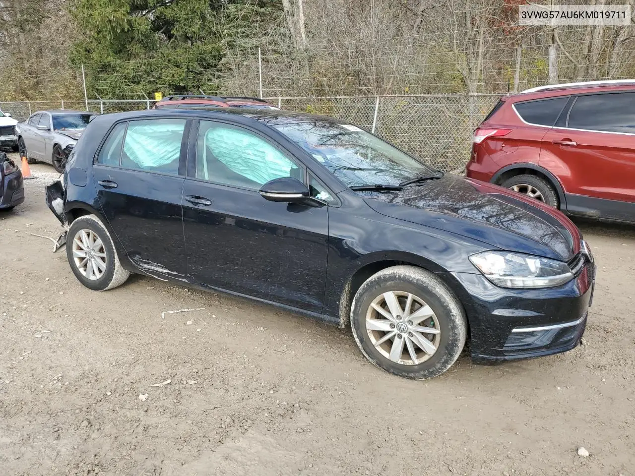 3VWG57AU6KM019711 2019 Volkswagen Golf S