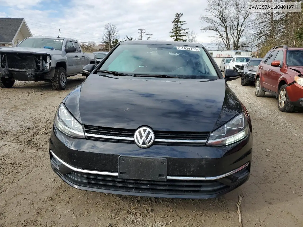 3VWG57AU6KM019711 2019 Volkswagen Golf S