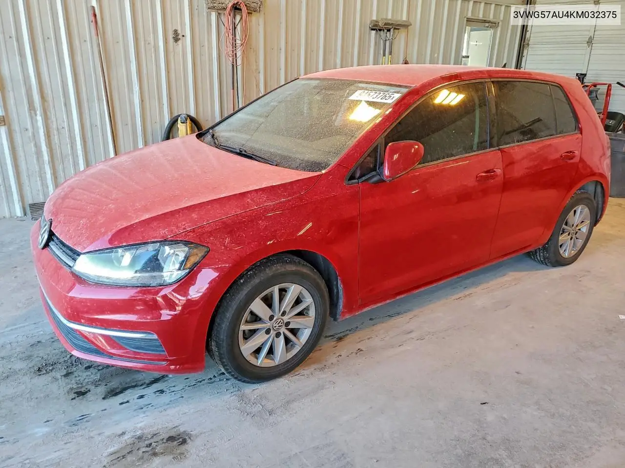 3VWG57AU4KM032375 2019 Volkswagen Golf S