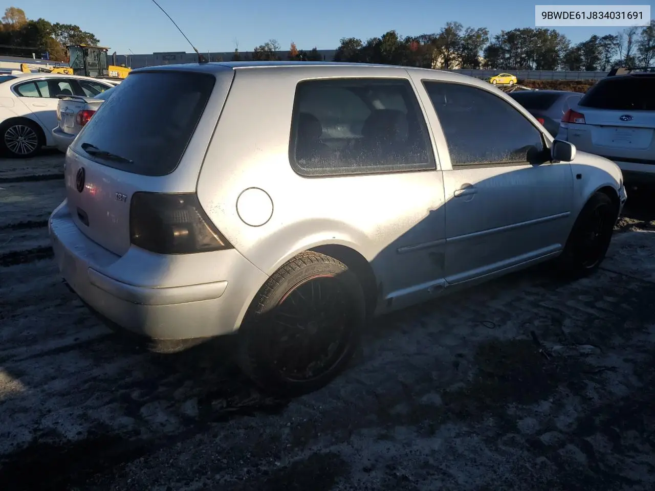 9BWDE61J834031691 2003 Volkswagen Gti