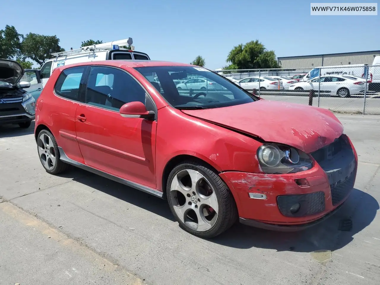 WVWFV71K46W075858 2006 Volkswagen New Gti