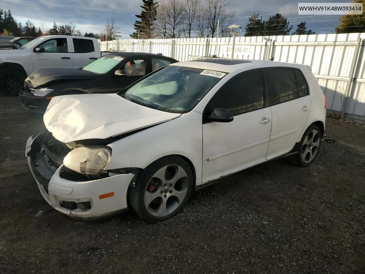 WVWHV91K48W093414 2008 Volkswagen Gti
