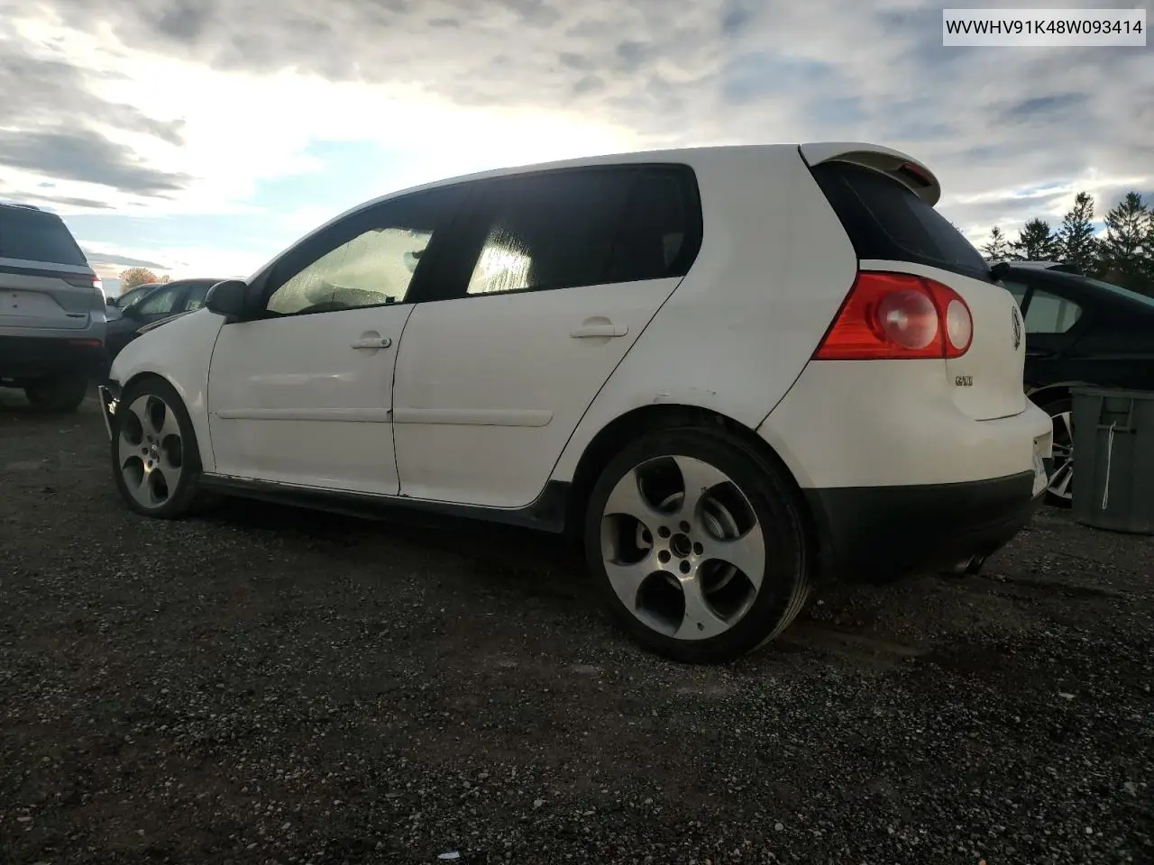 WVWHV91K48W093414 2008 Volkswagen Gti