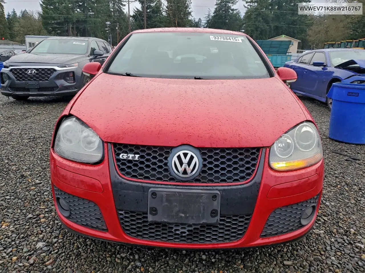 WVWEV71K88W216767 2008 Volkswagen Gti