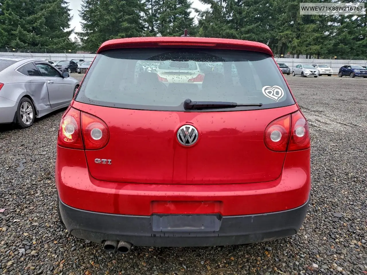 WVWEV71K88W216767 2008 Volkswagen Gti