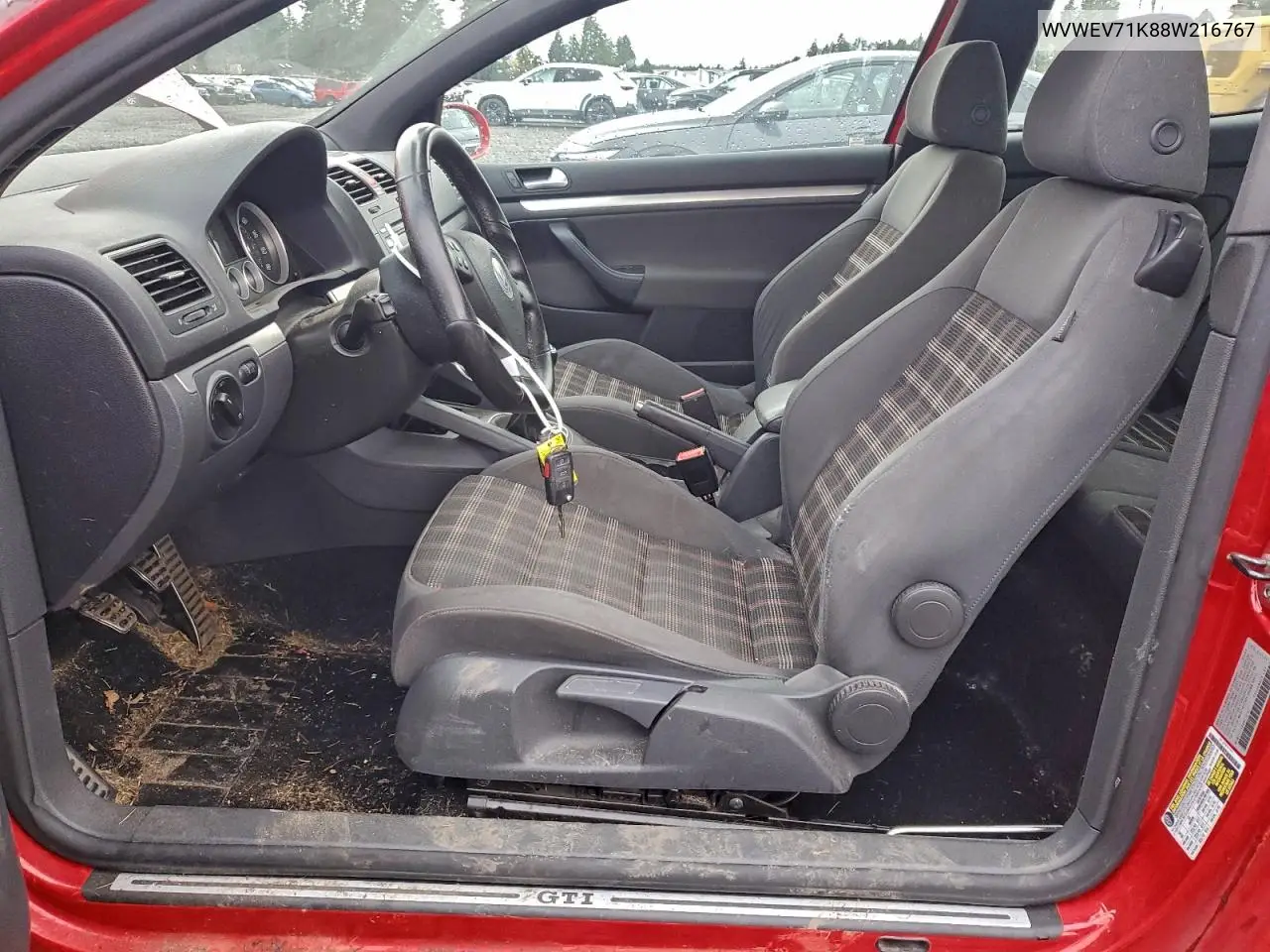 WVWEV71K88W216767 2008 Volkswagen Gti