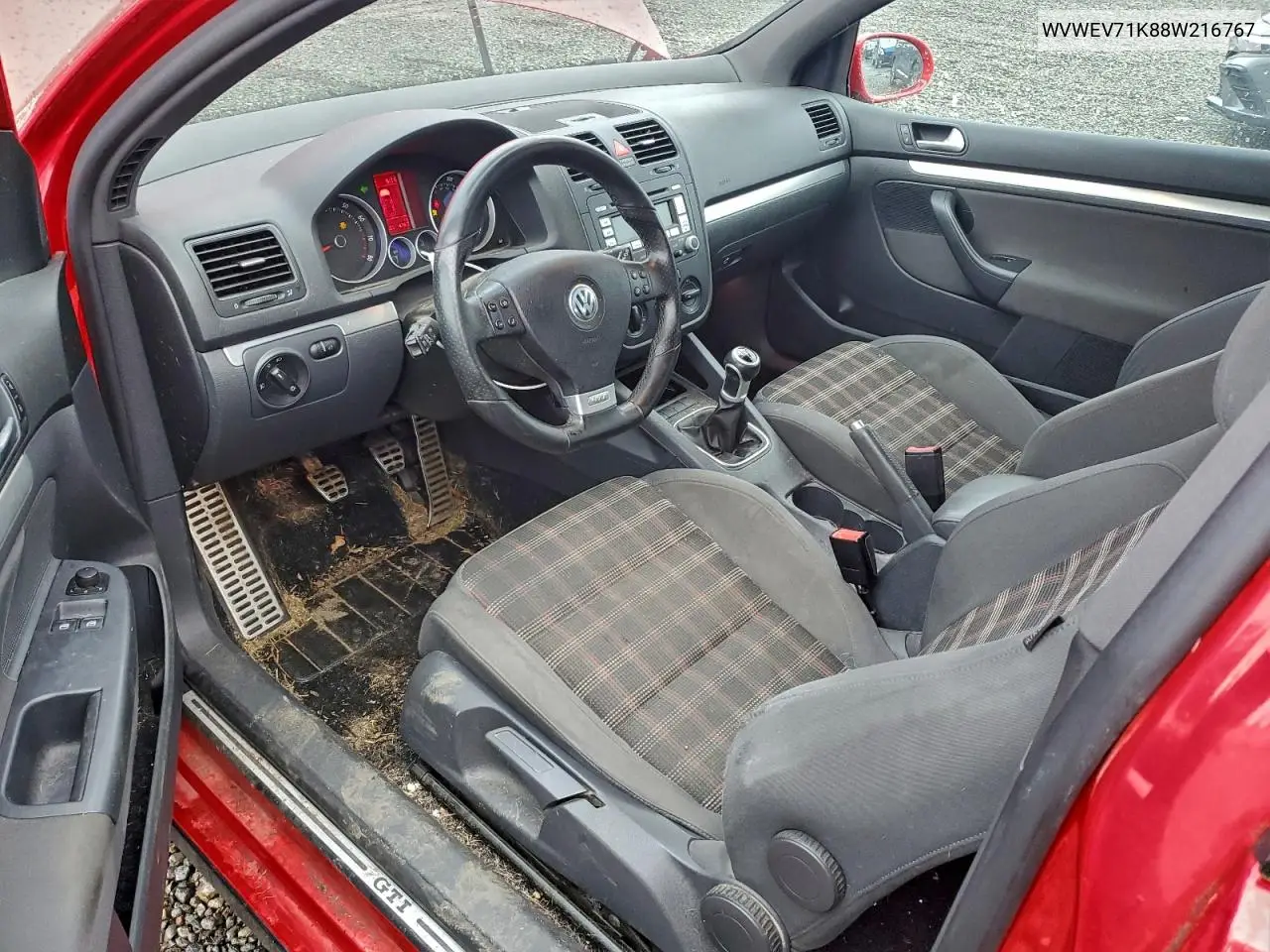 WVWEV71K88W216767 2008 Volkswagen Gti