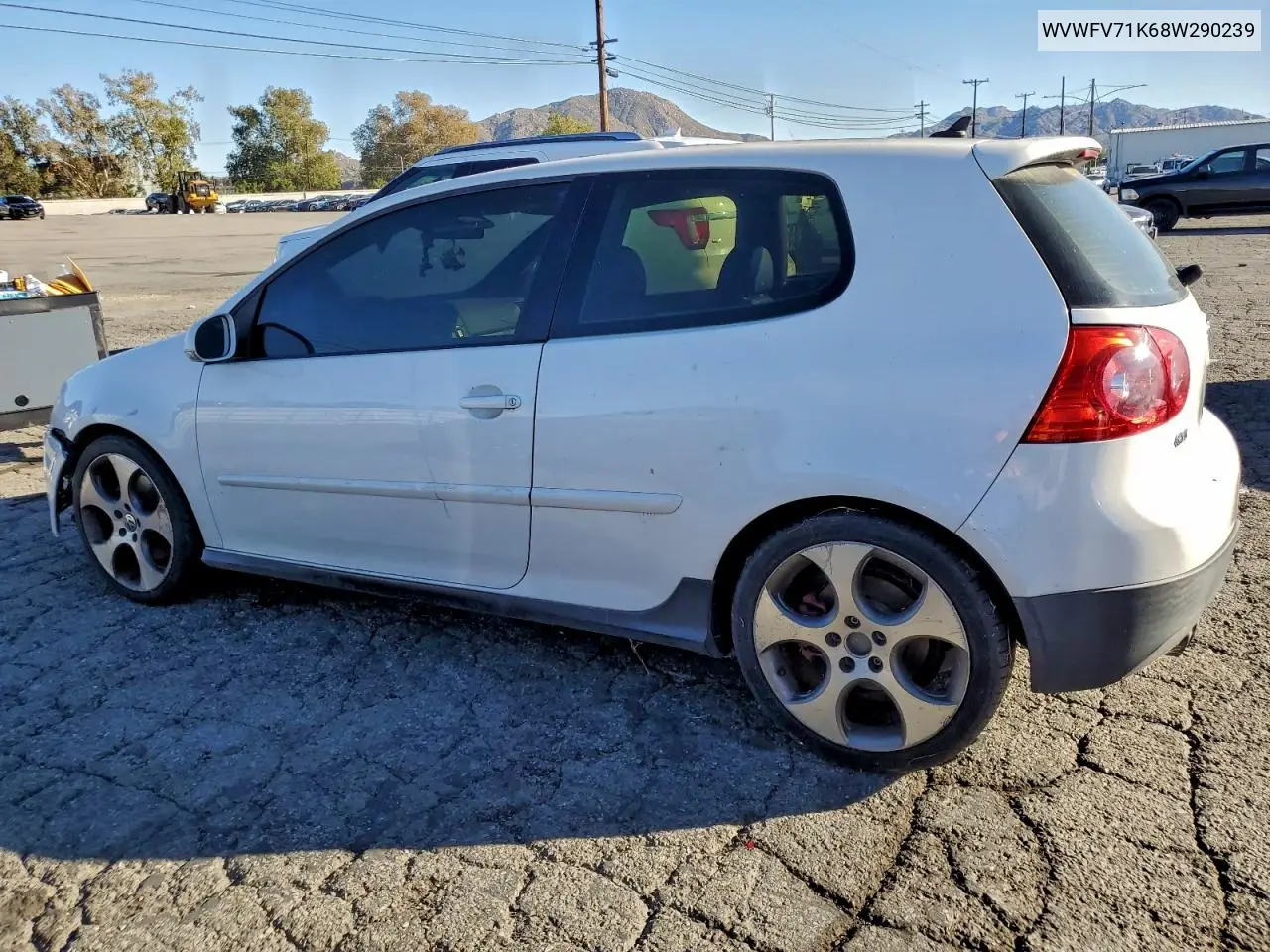 WVWFV71K68W290239 2008 Volkswagen Gti