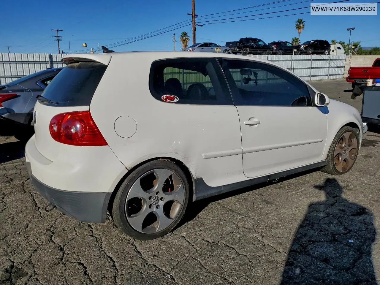WVWFV71K68W290239 2008 Volkswagen Gti