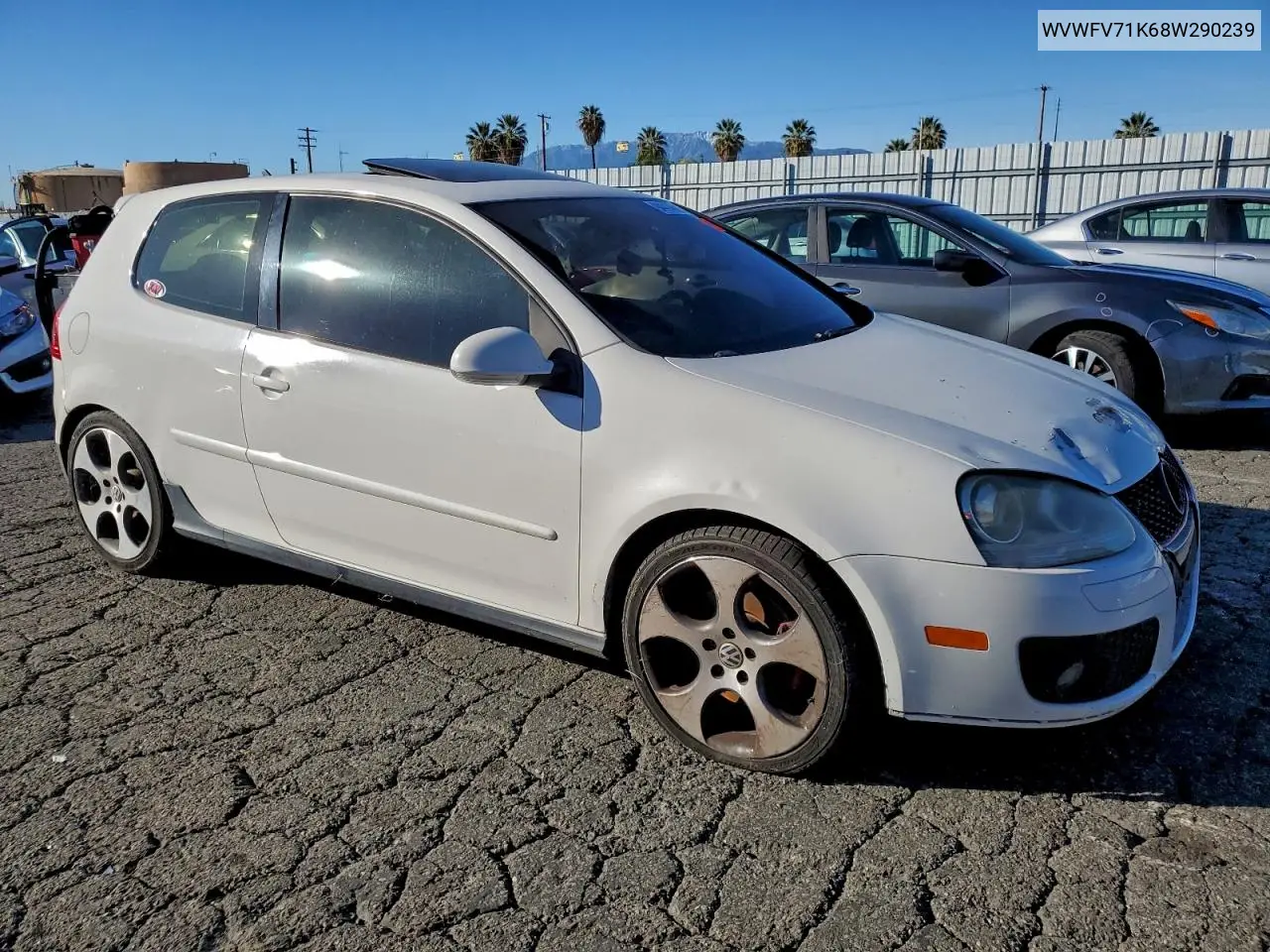 WVWFV71K68W290239 2008 Volkswagen Gti