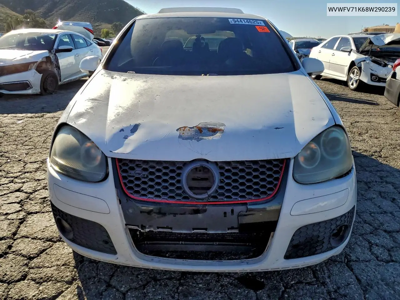 WVWFV71K68W290239 2008 Volkswagen Gti