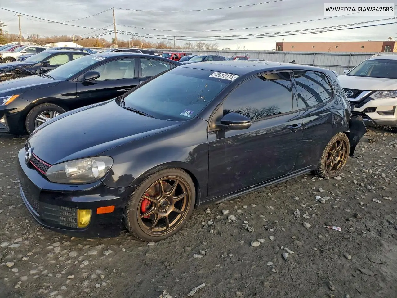 WVWED7AJ3AW342583 2010 Volkswagen Gti