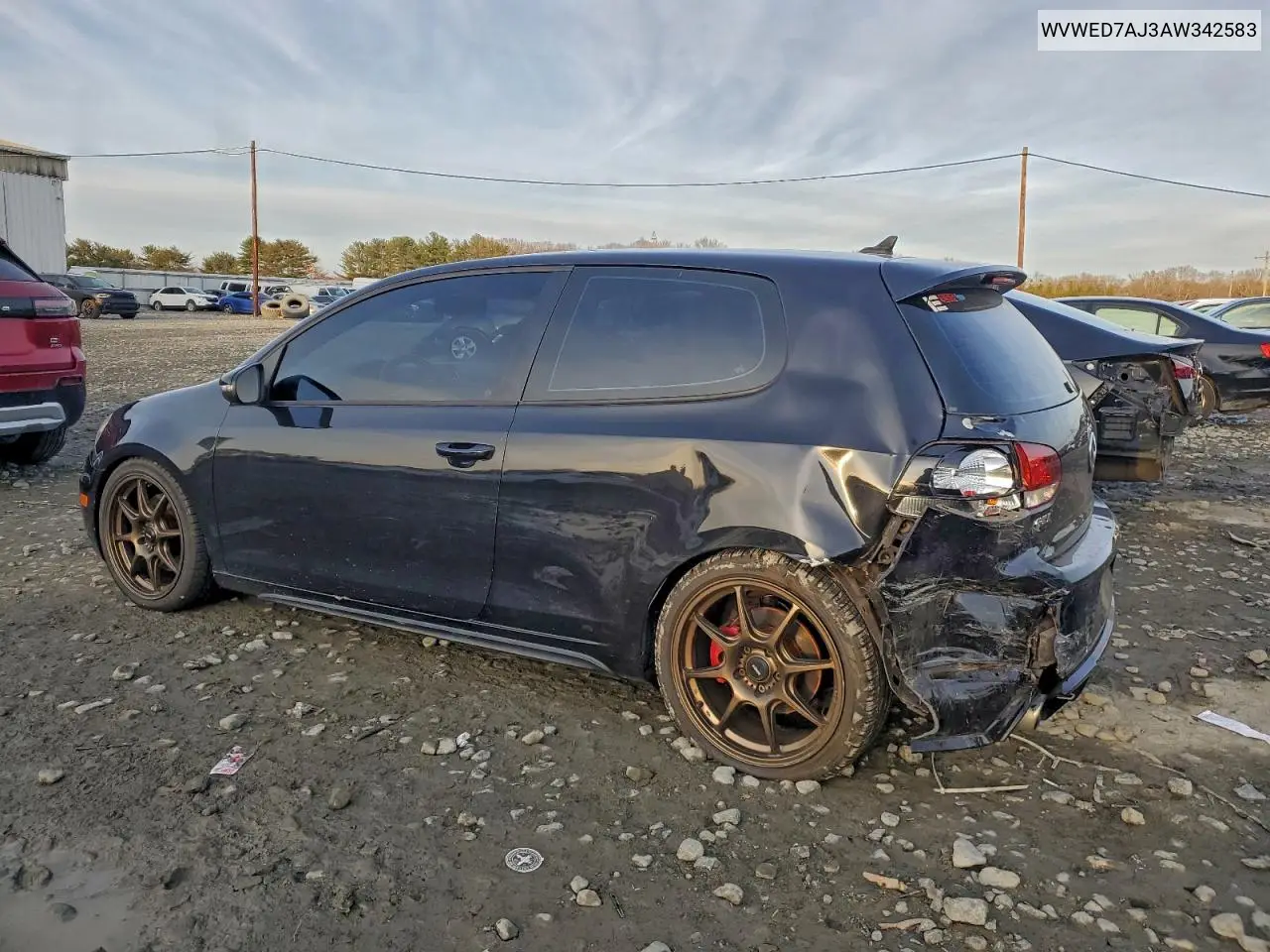 WVWED7AJ3AW342583 2010 Volkswagen Gti