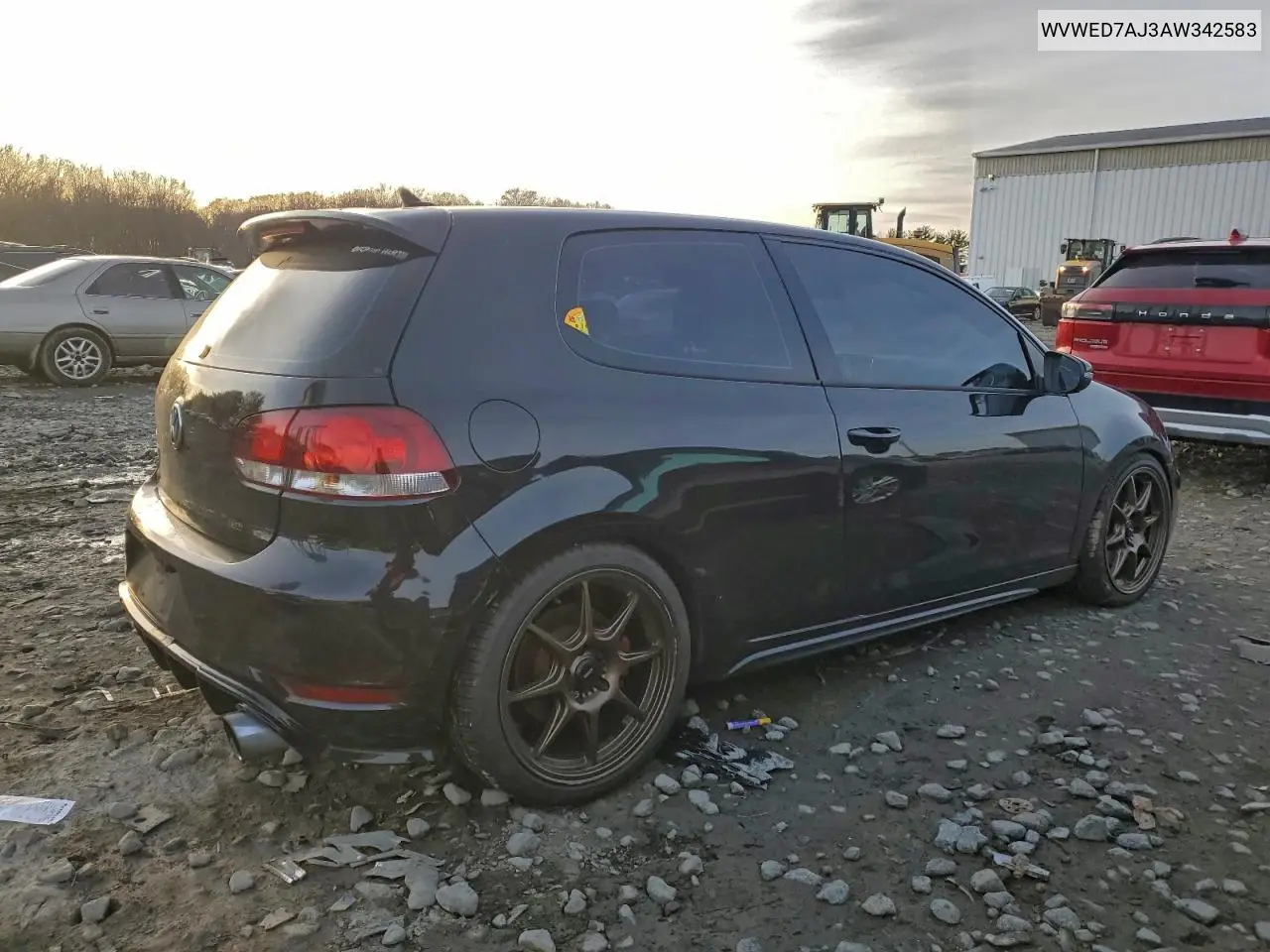 WVWED7AJ3AW342583 2010 Volkswagen Gti