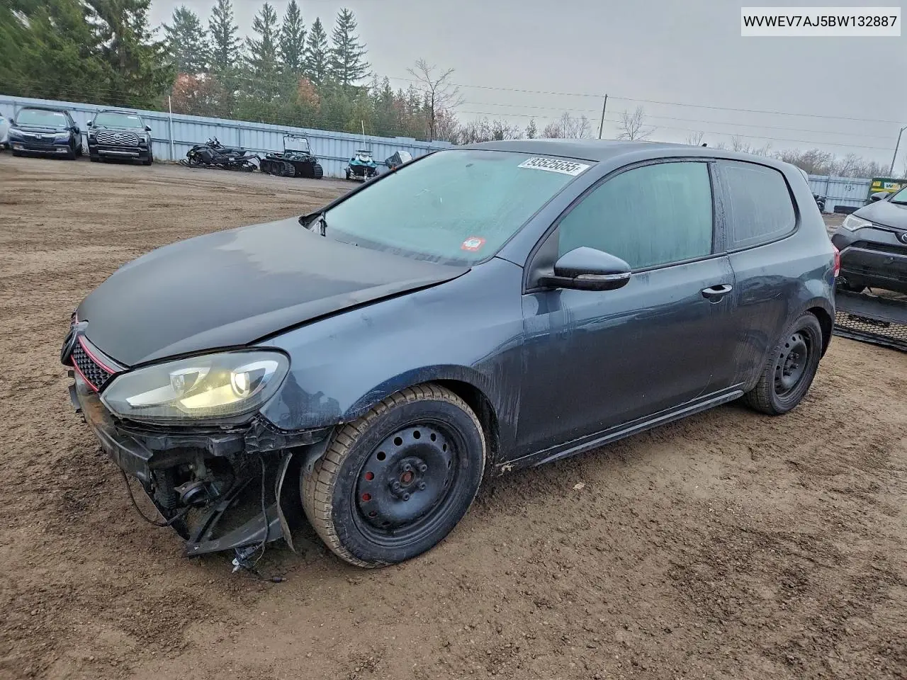 WVWEV7AJ5BW132887 2011 Volkswagen Gti