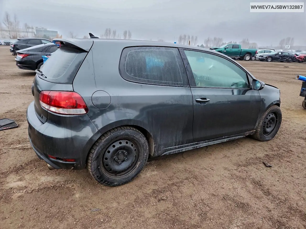 WVWEV7AJ5BW132887 2011 Volkswagen Gti