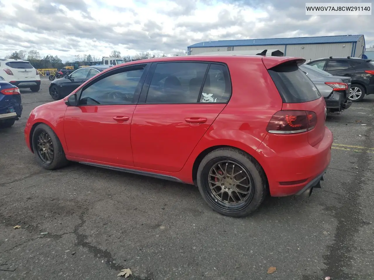 WVWGV7AJ8CW291140 2012 Volkswagen Gti