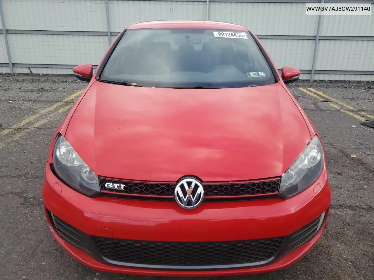 WVWGV7AJ8CW291140 2012 Volkswagen Gti