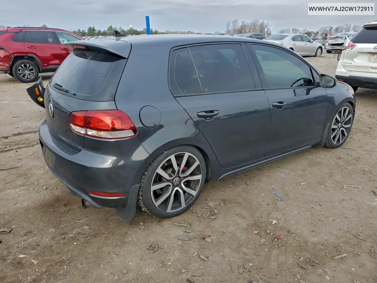WVWHV7AJ2CW172911 2012 Volkswagen Gti
