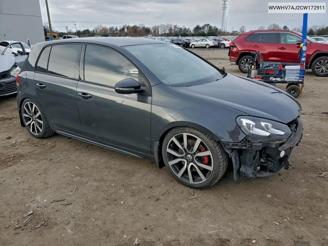 WVWHV7AJ2CW172911 2012 Volkswagen Gti