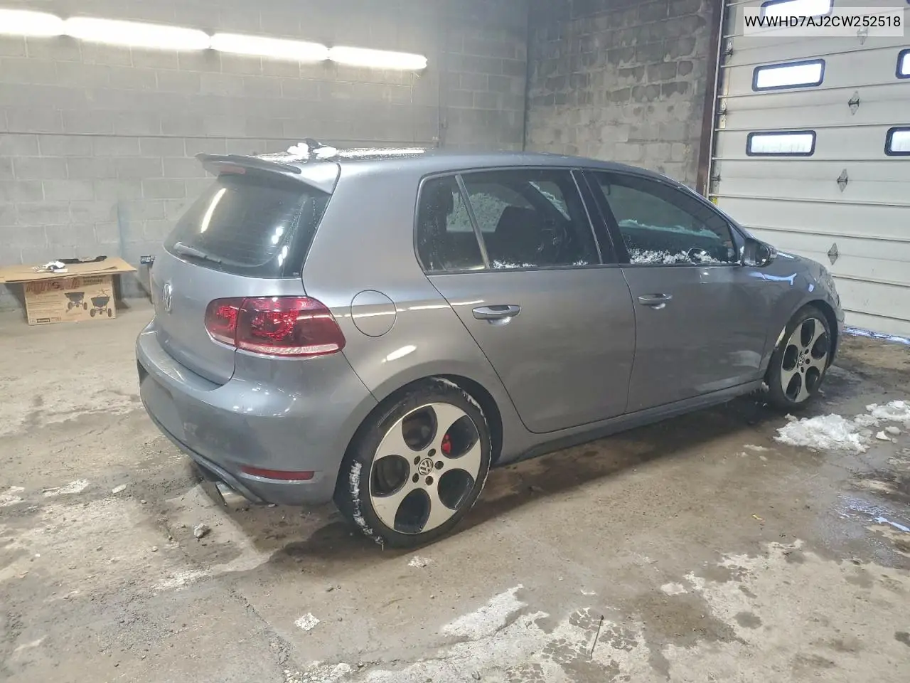 WVWHD7AJ2CW252518 2012 Volkswagen Gti