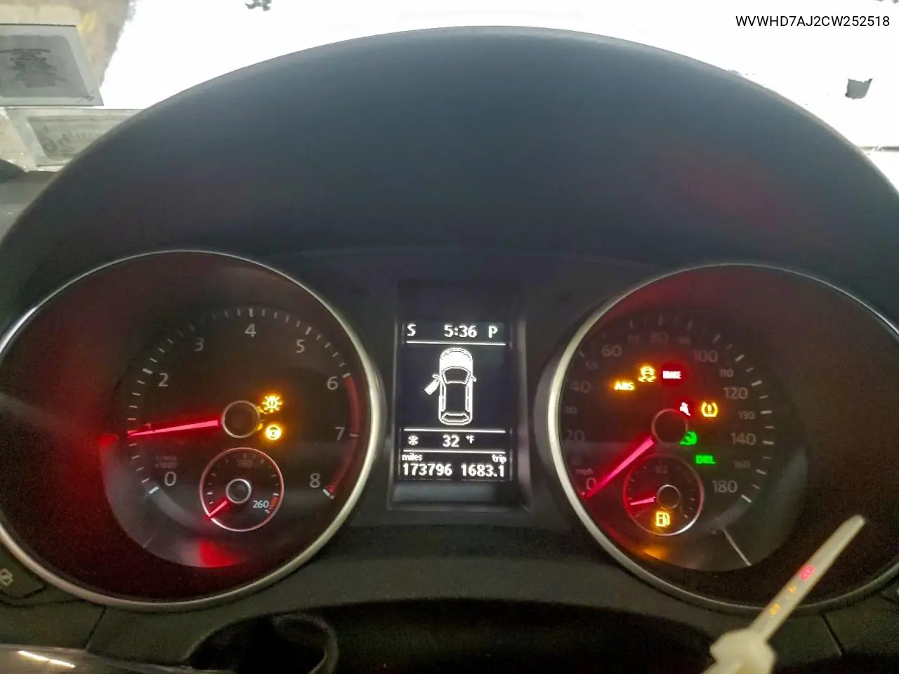 WVWHD7AJ2CW252518 2012 Volkswagen Gti