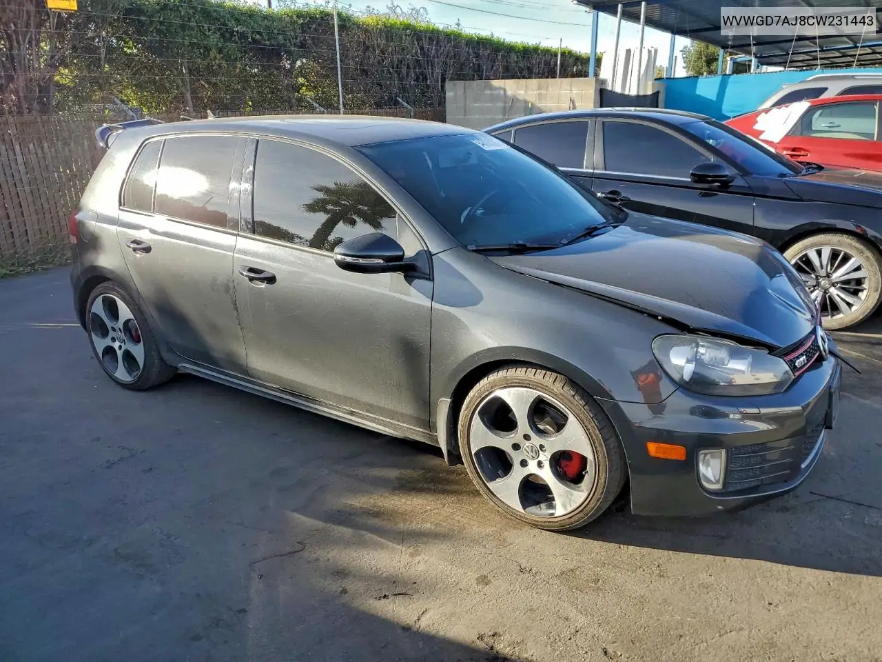 WVWGD7AJ8CW231443 2012 Volkswagen Gti