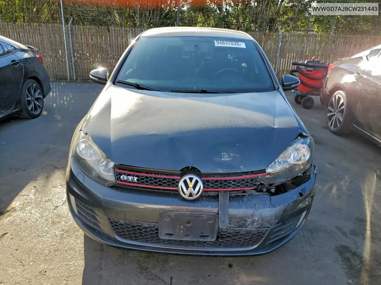 WVWGD7AJ8CW231443 2012 Volkswagen Gti