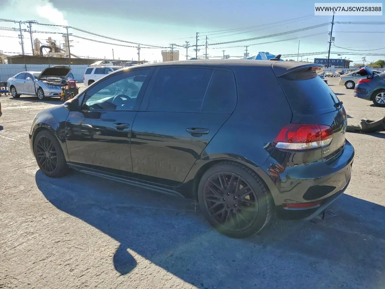 WVWHV7AJ5CW258388 2012 Volkswagen Gti