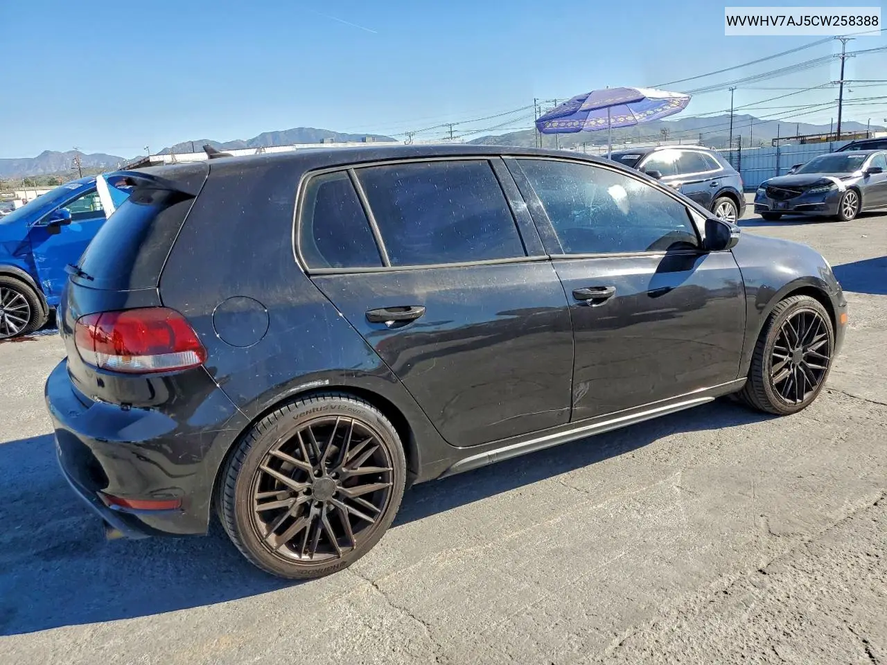 WVWHV7AJ5CW258388 2012 Volkswagen Gti