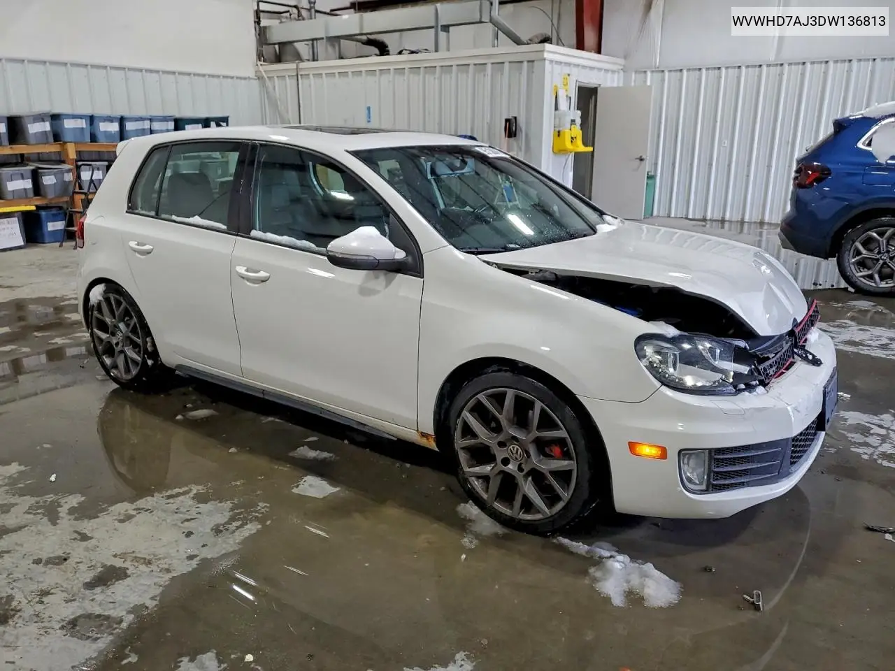 WVWHD7AJ3DW136813 2013 Volkswagen Gti