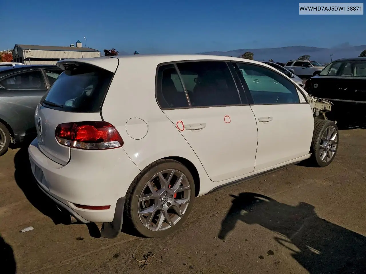WVWHD7AJ5DW138871 2013 Volkswagen Gti