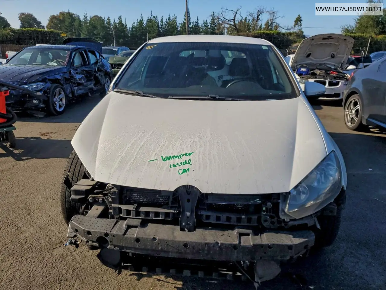 WVWHD7AJ5DW138871 2013 Volkswagen Gti