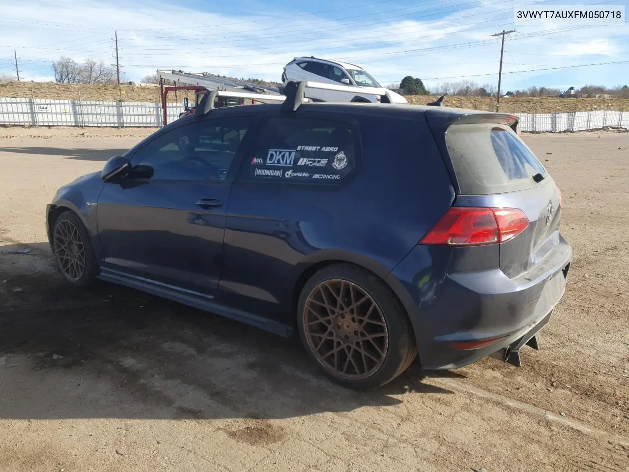 3VWYT7AUXFM050718 2015 Volkswagen Gti