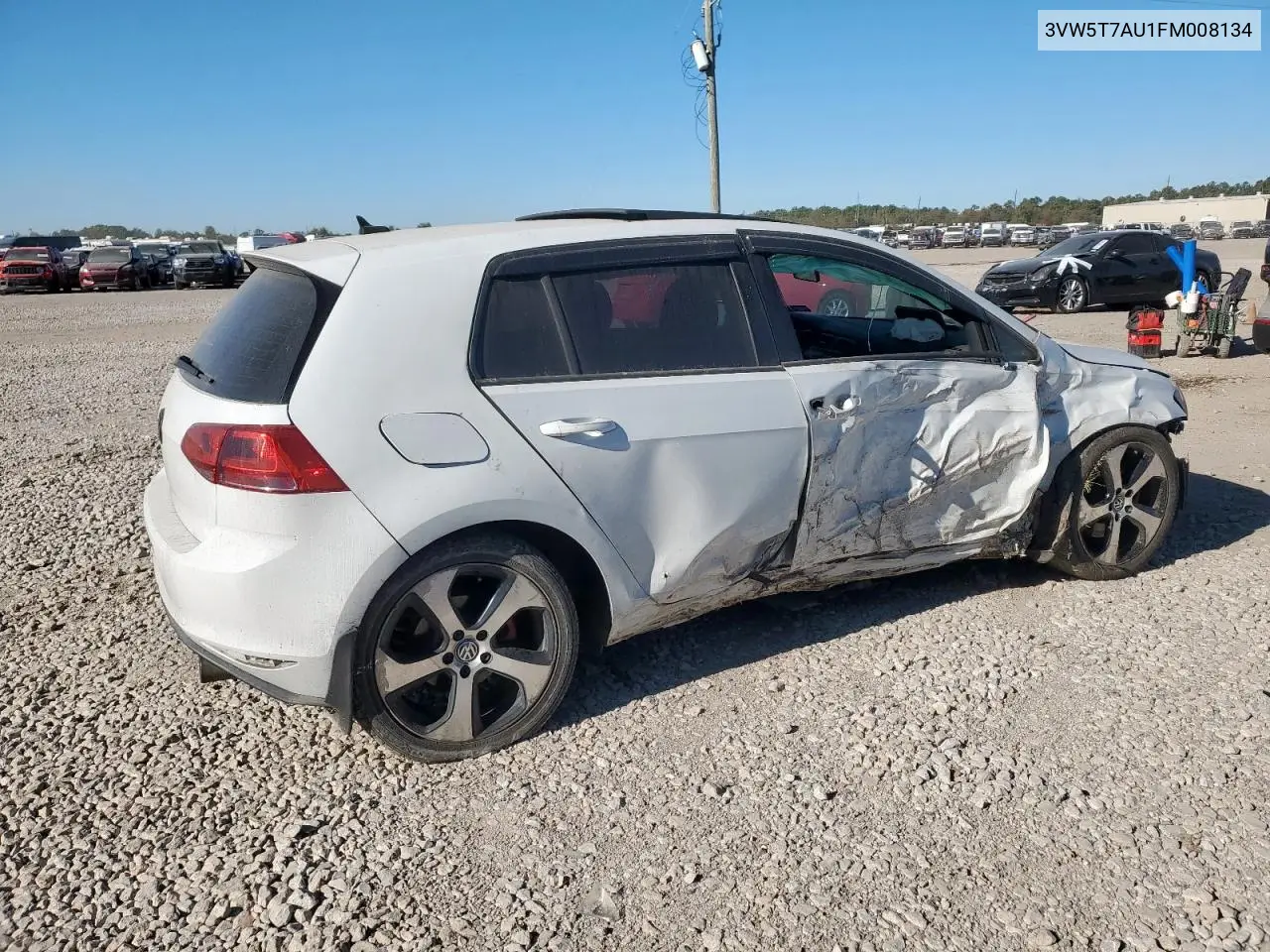 3VW5T7AU1FM008134 2015 Volkswagen Gti