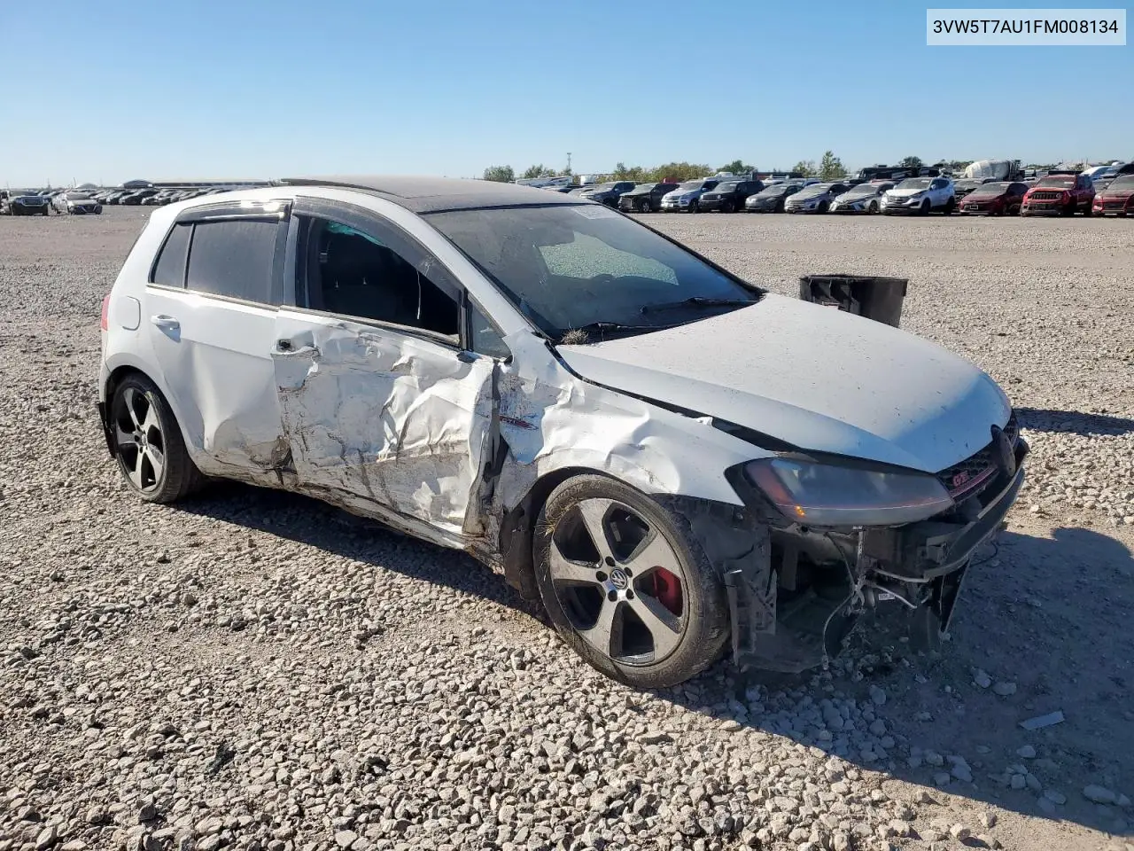 3VW5T7AU1FM008134 2015 Volkswagen Gti
