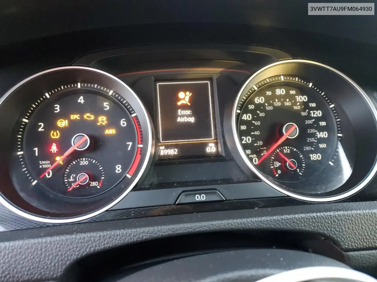 3VWTT7AU9FM064930 2015 Volkswagen Gti